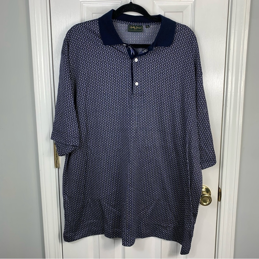Bobby Jones Collection XL Navy Blue Polo Golf Shirt
